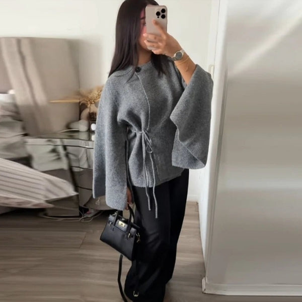 The Aspen Tie-Waist Batwing Cardigan
