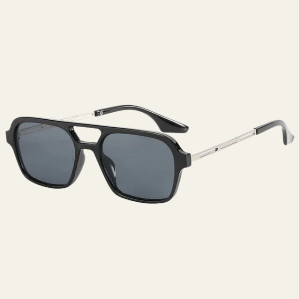 The Capri Double-Bridge Square Sunglasses