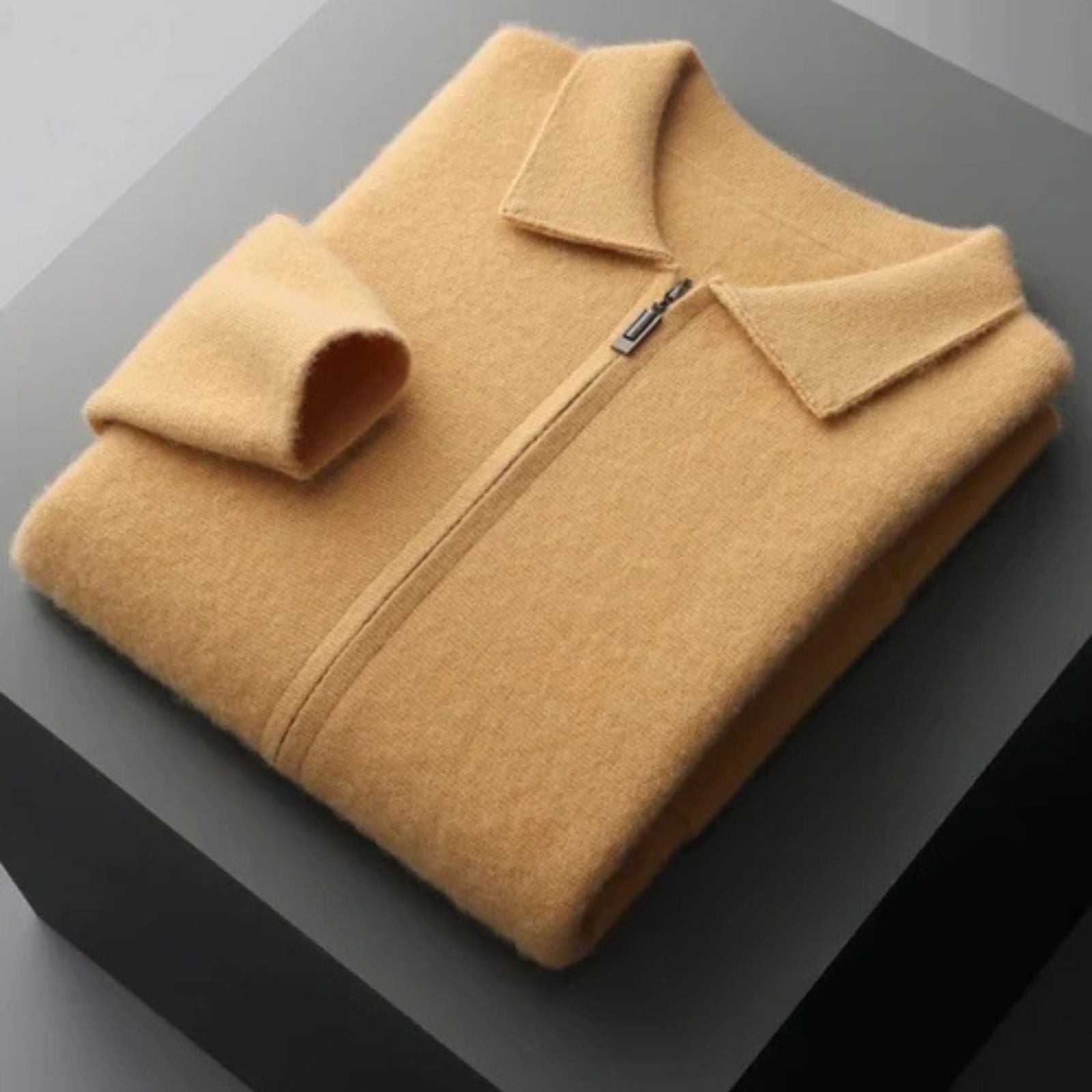The Vienna Cashmere Zip Cardigan