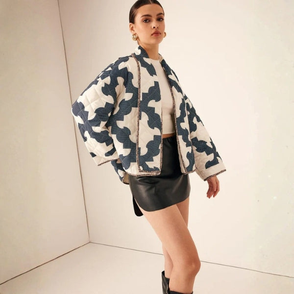 The Kyoto Quilted Graphic Jacket