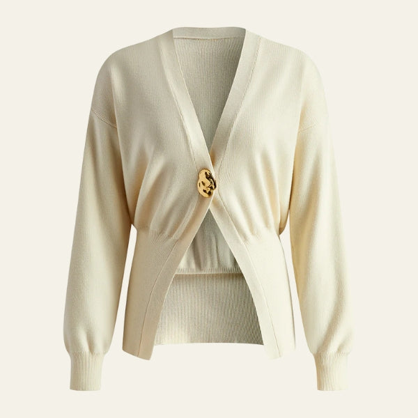 The Riviera Sculpted Button Knit Cardigan