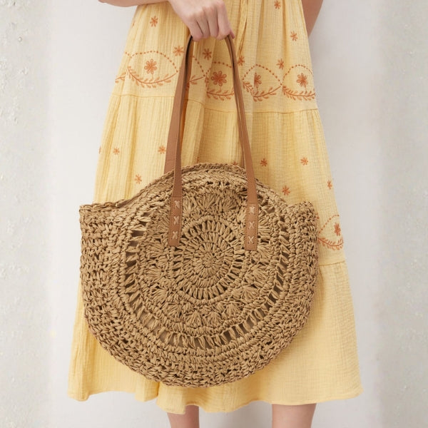 The Sorrento Woven Straw Tote