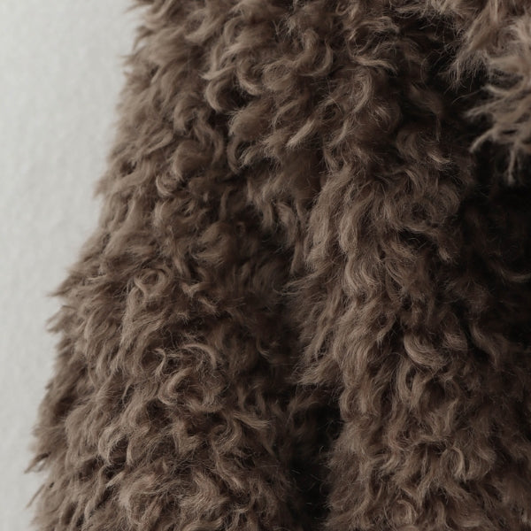 The Siena Curly-Texture Short Coat