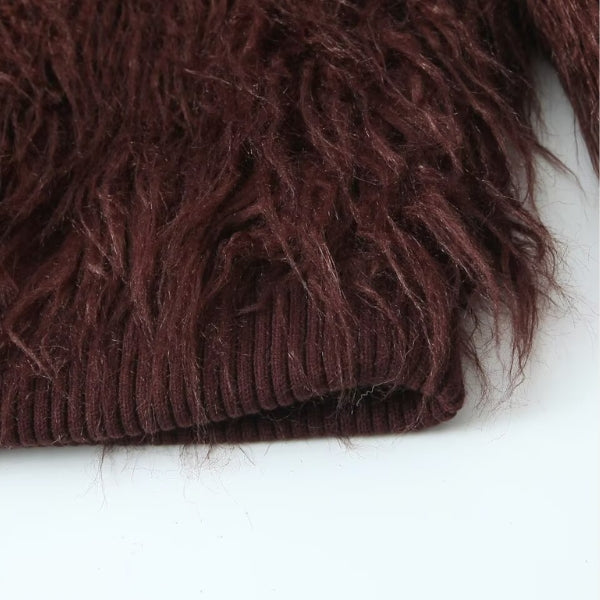 The Vienna Textured Faux-Fur Jacket