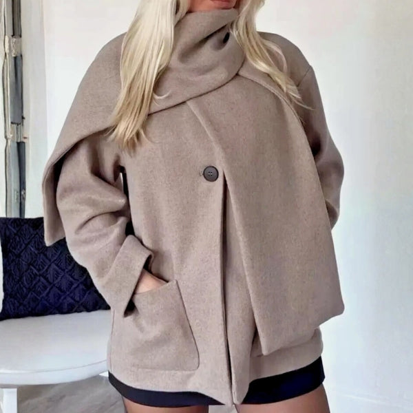 The Oslo Scarf-Neck Wrap Jacket