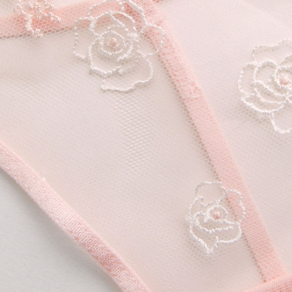 The Lyon Ruffled Lace Thong Set