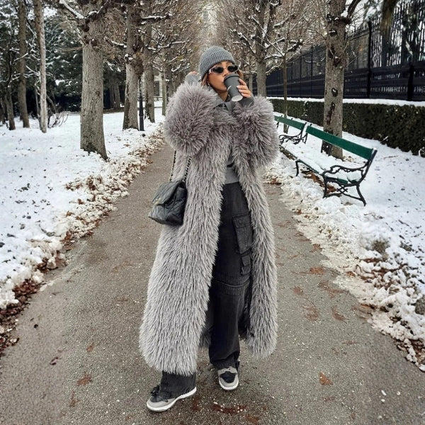 The Oslo Faux Fur Maxi Coat