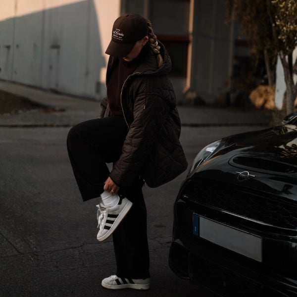 The Camden Drawstring Quilted Hooded Jacket