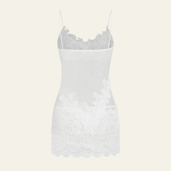 The Verona Sheer Lace Thong Set