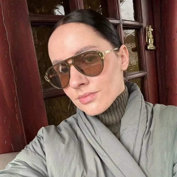 The Krista Retro Aviator Sunglass