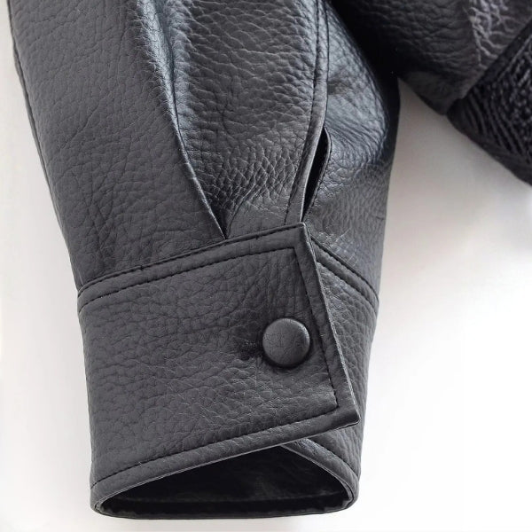 The Lucille Asymmetrical Leather Jacket