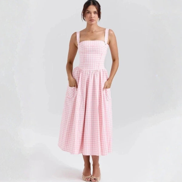 The Provence Corset-Style Midi Dress