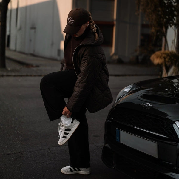 The Aspen Hooded Quilted Drawstring Jacket