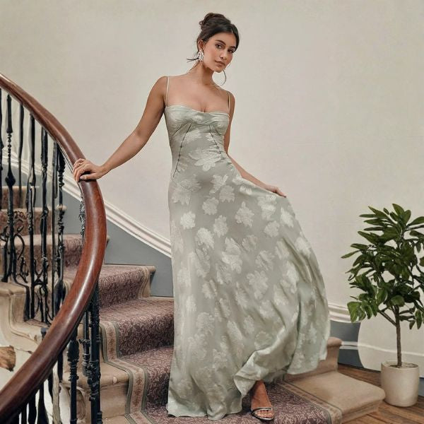 The Elowen Floral Lace Maxi Dress