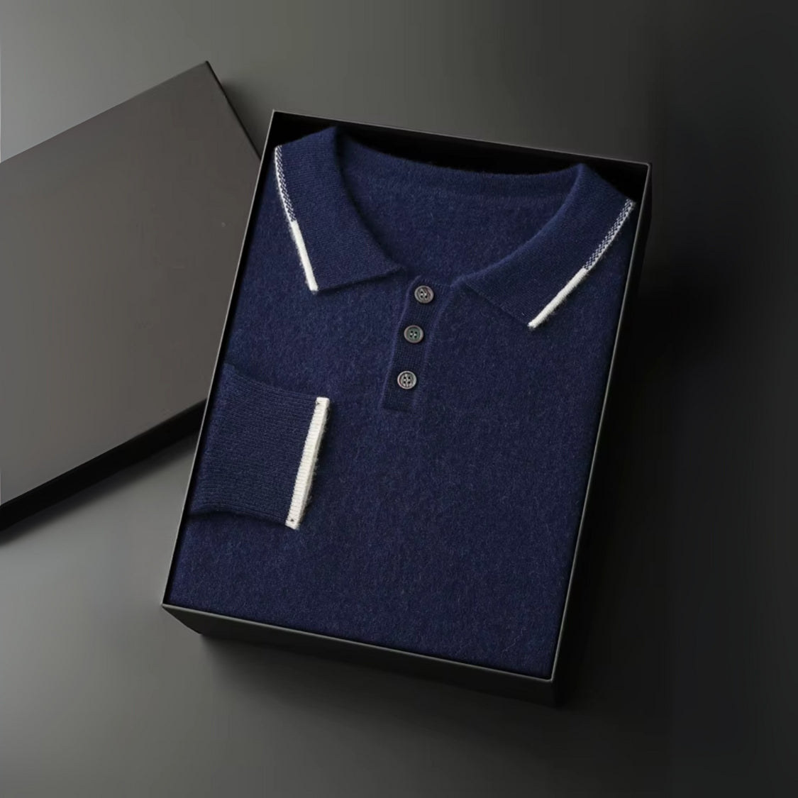 The Amalfi Cashmere Polo Sweater
