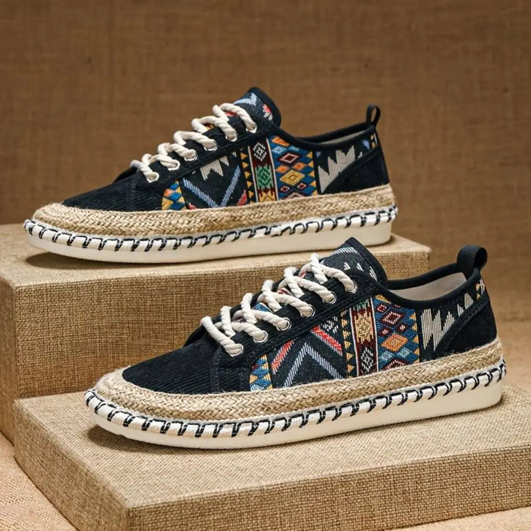 The Nomad Woven-Panel Espadrille Sneakers