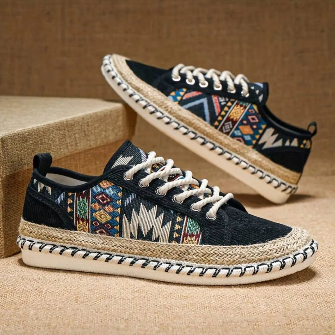 The Nomad Woven-Panel Espadrille Sneakers