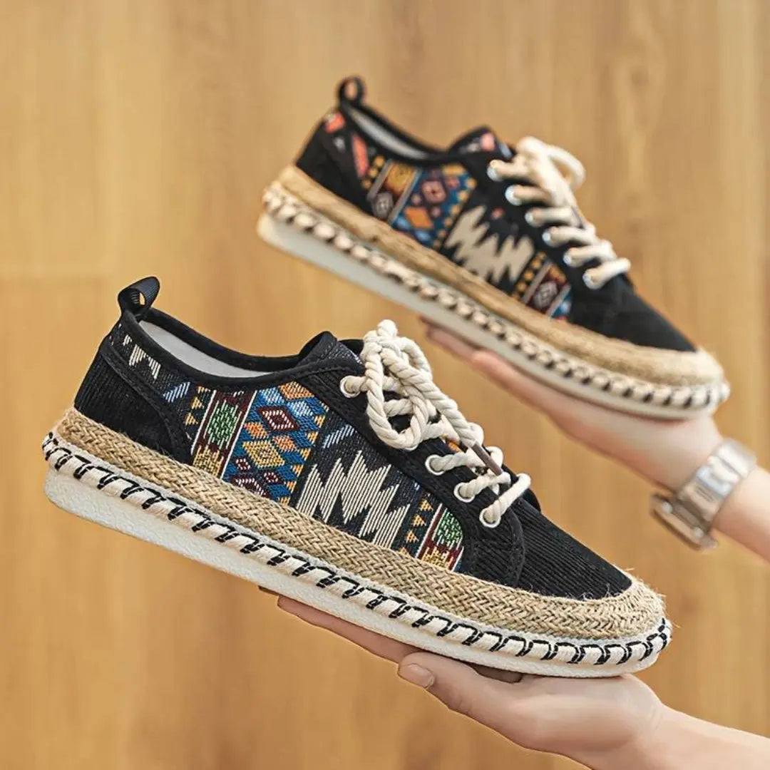 The Nomad Woven-Panel Espadrille Sneakers