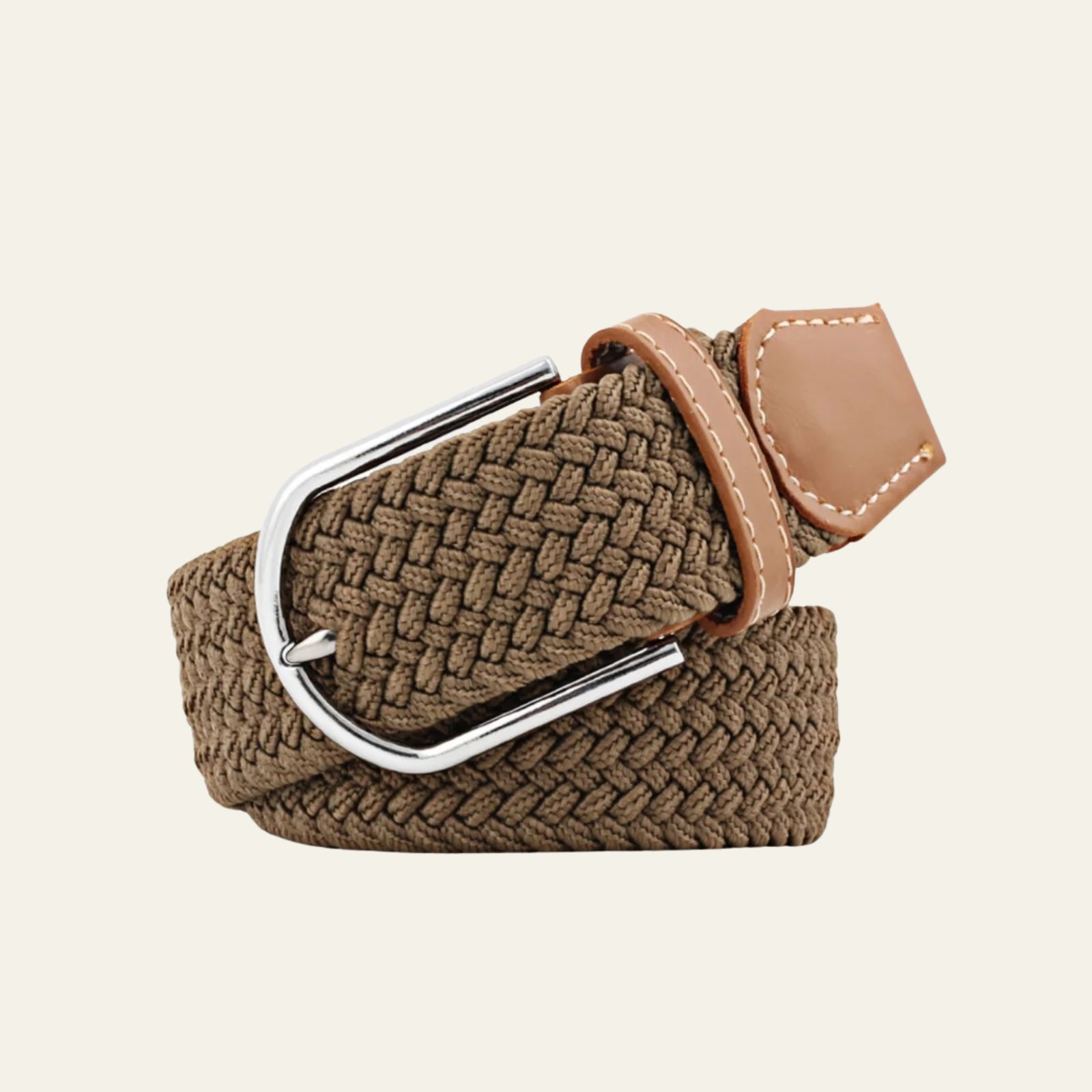 The Valencia Woven Belt Light Brown
