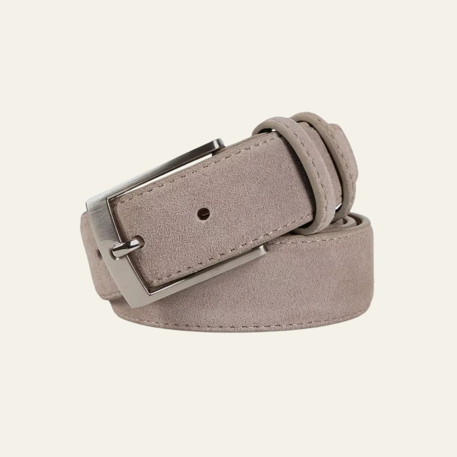 The Amalfi Suede Belt beige