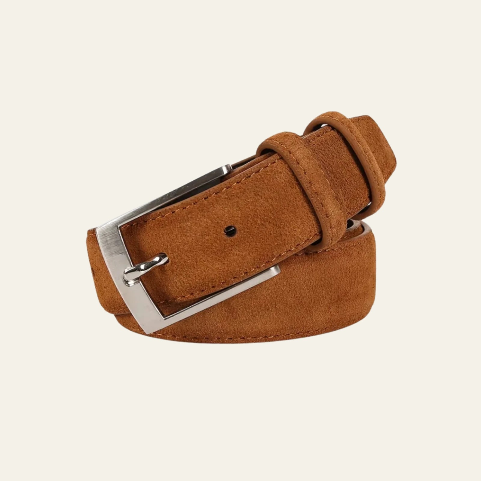 The Amalfi Suede Belt caramel