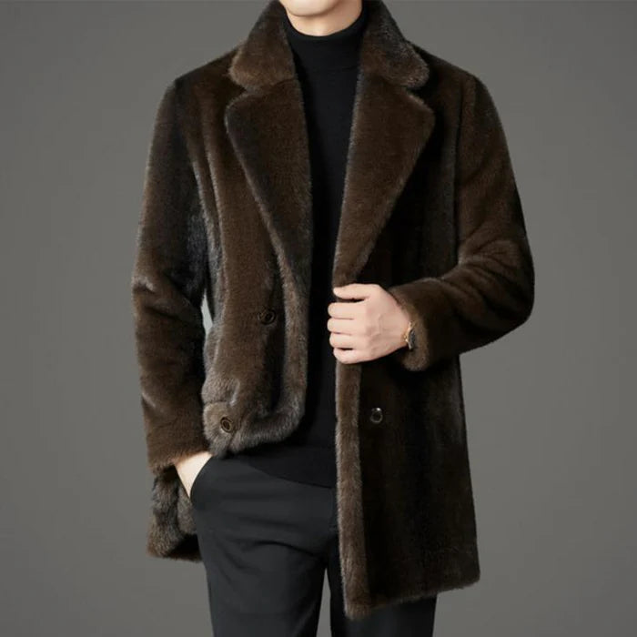 The Oslo Plush Faux-Fur Overcoat