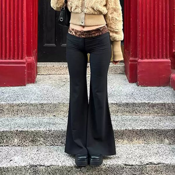 The Kaela Contrast Waist Flare Pants