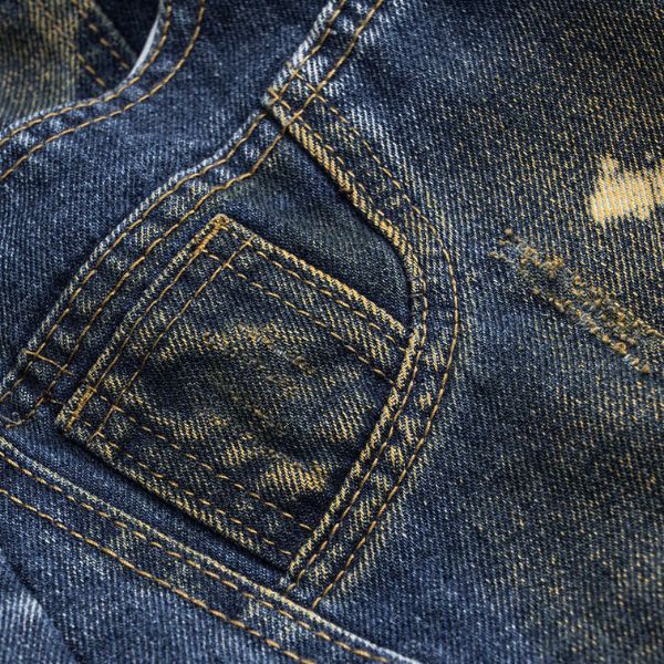 The Arden Paint-Splattered Wide-Leg Jeans