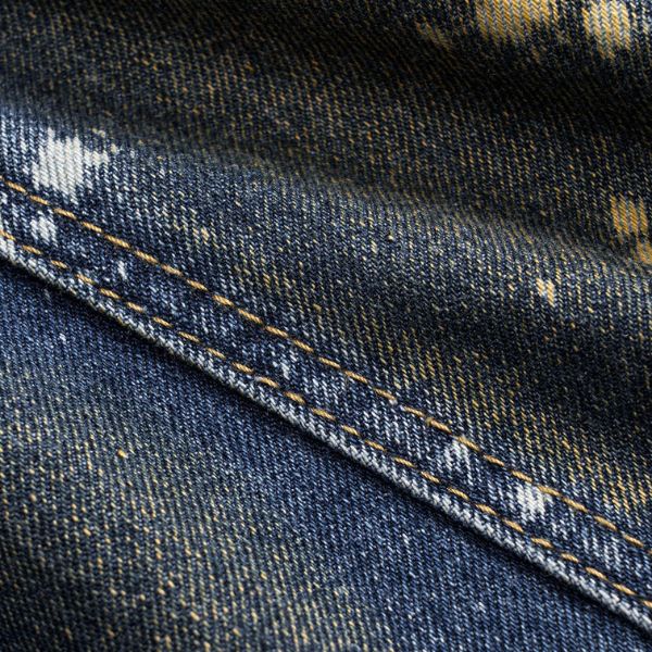 The Arden Paint-Splattered Wide-Leg Jeans