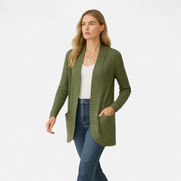 The Sonoma Ribbed Pocket Cardigan