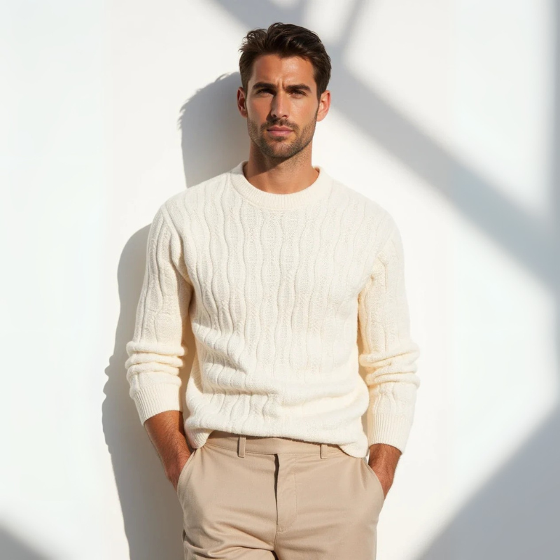 The Crema di Siena Cable Sweater