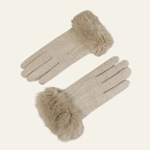 The Valenne Fur Trim Gloves