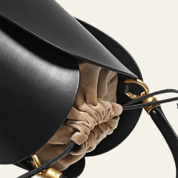 The Marlowe Ruched-Handle Bucket Bag