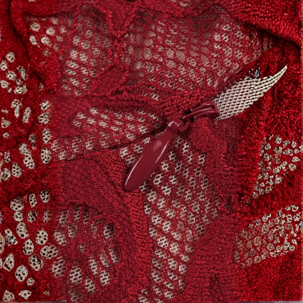 The Marisse Lace Halter Evening Gown