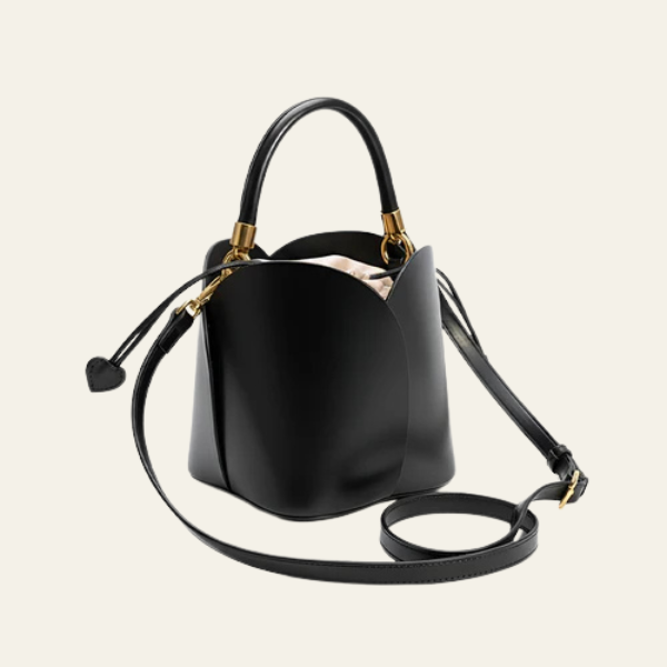 The Marlowe Ruched-Handle Bucket Bag