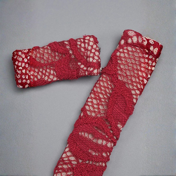 The Marisse Lace Halter Evening Gown