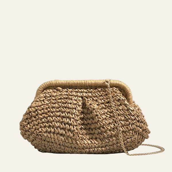 The Sienna Woven Clutch Bag