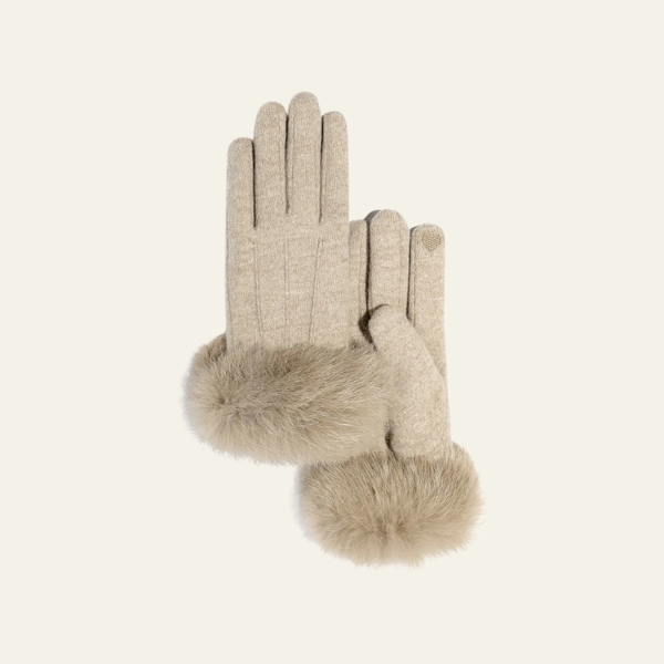 The Valenne Fur Trim Gloves