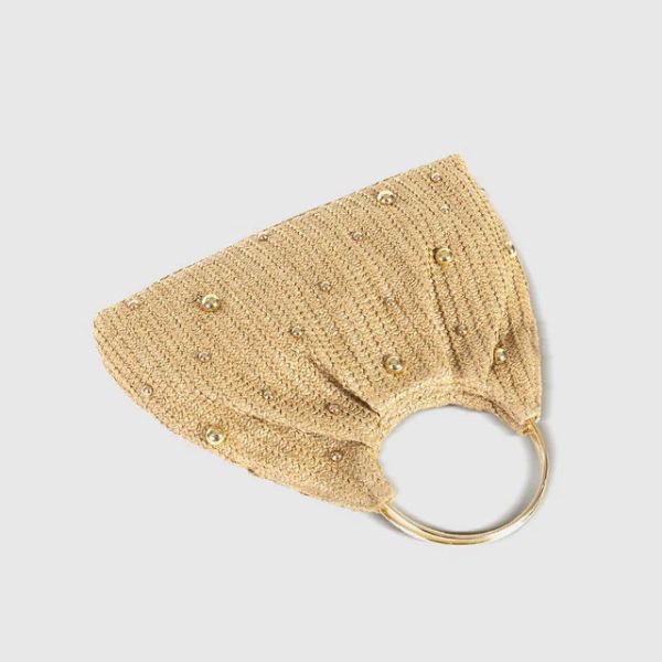 The Portofino Beaded Woven Hobo Bag