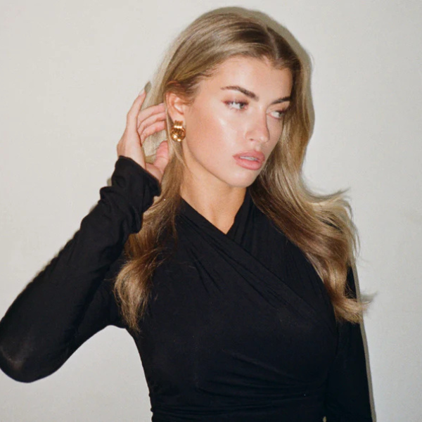 The Elara Interlock Hoop Earrings