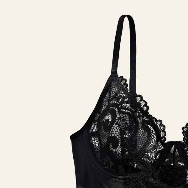 The Oriana Bow Lace Bodysuit