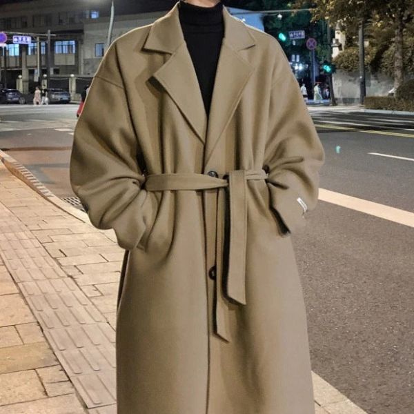 The Lucien Belted Wrap Overcoat