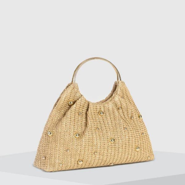 The Portofino Beaded Woven Hobo Bag