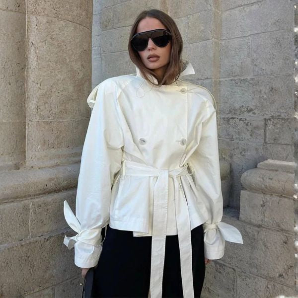 The Varese Belted Short Trench Jacket