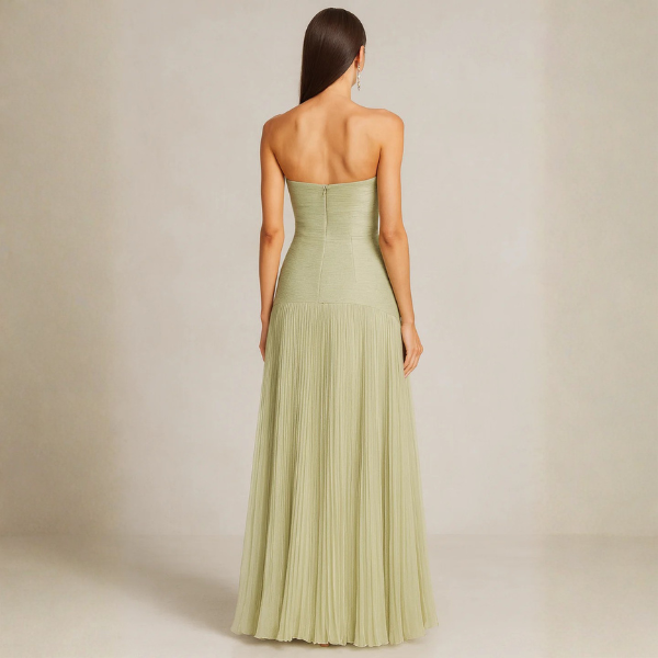 The Aveline Strapless Maxi Dress