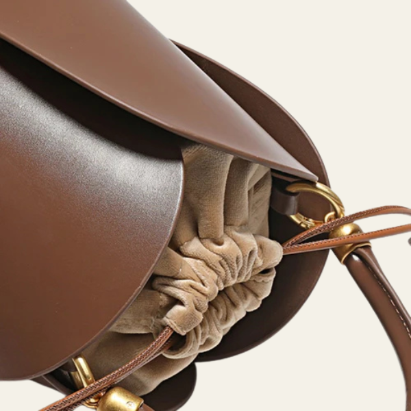 The Marlowe Ruched-Handle Bucket Bag