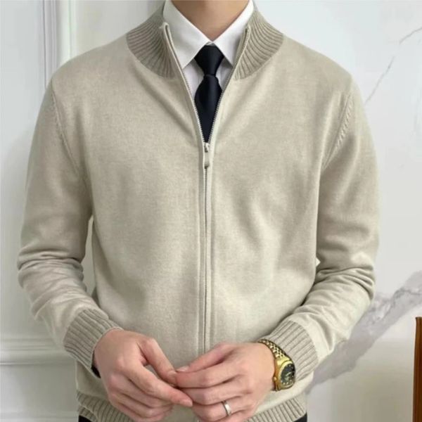The Corvan Zip-Collar Knit Sweater