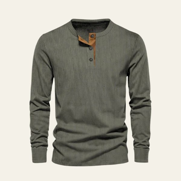 The Henrick Corduroy Henley Shirt