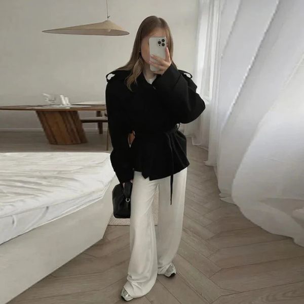 The Delacroix Belted Short Trench Jacket