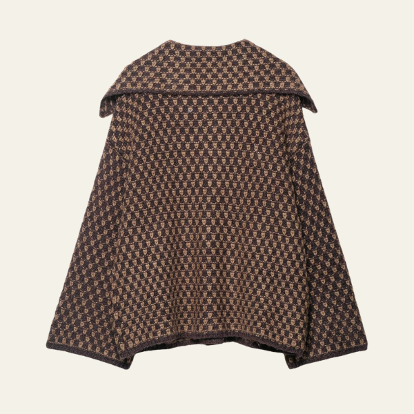 The Milan Textured Button-Up Knit Coat